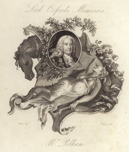 Henry Pelham, İngiliz Whig politikacı ve Başbakan (gravür) by English School