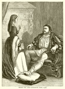 Henry VIII ve Catharine Parr, 1546 by English School
