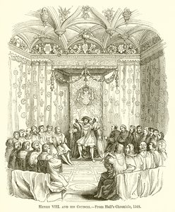 Henry VIII ve Konseyi by English School