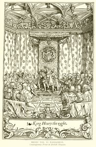 Parlamentoda Henry VIII by English School