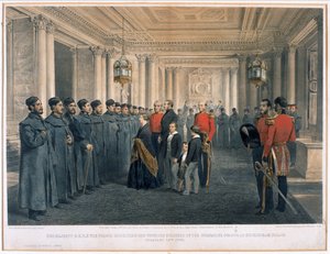 Majesteleri Kraliçe Victoria (1819-1901) ve H.R.H. Prens Albert (1819-61) Buckingham Sarayı