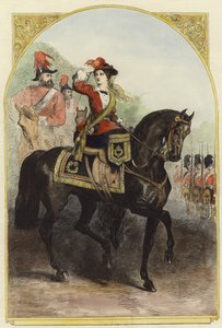 Majesteleri kamptaki yeni askeri kostümüyle by English School