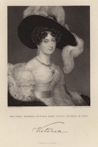 Ekselansları Victoria Mary Louisa by English School