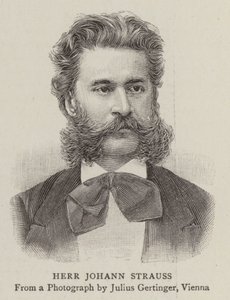 Bay Johann Strauss (gravür) by English School