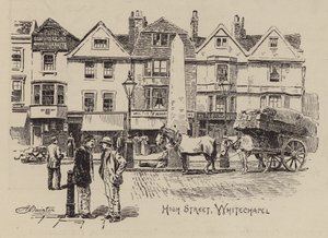 High Street, Whitechapel (gravür) by English School