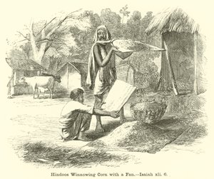 Vantilatörle Mısır Kazanan Hindular, Isaiah, xli, 6 by English School