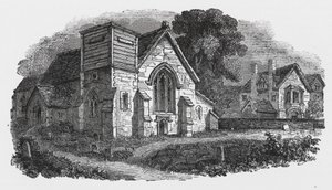 Hogston Kilisesi (gravür) by English School