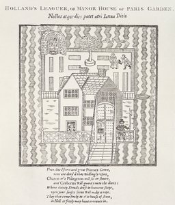 Hollands Leaguer veya Manor House, Paris Garden, Southwark, Londra by English School