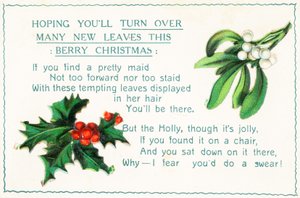 Holly ve Ökseotu, Noel Kartı by English School