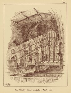 Holy Trinity Goodramgate, West End (lito) by English School