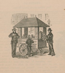 Temperance Society tarafından sağlanan sıcak içecekler by English School