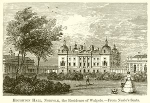 Houghton Hall, Norfolk, Walpole Rezidansı by English School