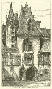 Jacques Coeur Evi, Bourges (gravür) by English School