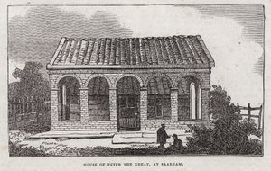 Büyük Peter Evi, Saardam (gravür) by English School