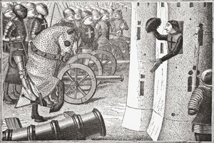 Jean Duc Alencon, söz konusu Alencon Kasabasını nasıl aldı, 1878 by English School