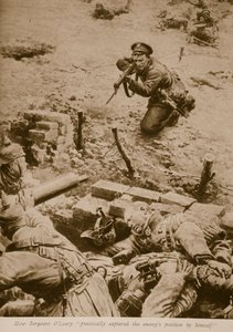 Çavuş O Leary, düşmanın konumunu pratik olarak nasıl ele geçirdi, 1914-19 by English School