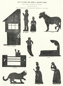 J Sachs ve Eustace J C Baird tarafından bir Galanty Gösterisi Nasıl Yapılır ve Çalışılır (gravür) by English School