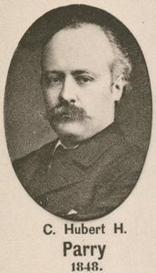 Hubert Parry (gravür) by English School