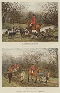 Av Eskizleri (chromolitho) by English School