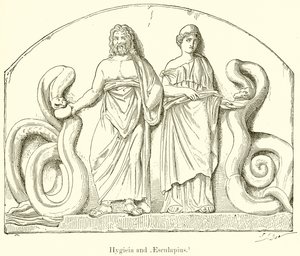 Hygieia ve Aesculapius by English School