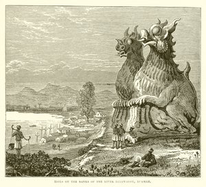 Irrawaddy Nehri kıyısındaki idoller, Burmah by English School