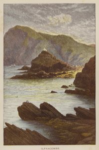 Ilfracombe (renkli gravür) by English School