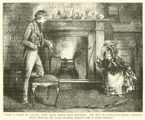 David Copperfield için çizim (gravür) by English School