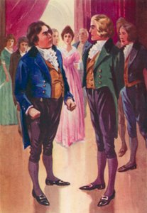 Dinah Maria Mulock tarafından John Halifax Gentleman için çizim (renkli lito) by English School