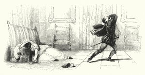 Giacomo Meyerbeer tarafından Les Huguenots için illüstrasyon (gravür) by English School