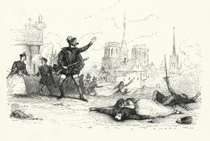 Giacomo Meyerbeer tarafından Les Huguenots için illüstrasyon (gravür) by English School