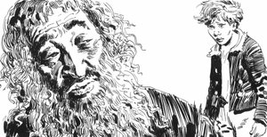 Charles Dickens tarafından Oliver Twist için illüstrasyon (kalem ve mürekkep) by English School