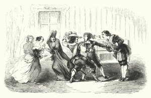 Rossini (gravür) tarafından Sevilla Berberi için illüstrasyon by English School