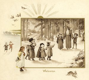 Noel Baba'nın Gelişi için İllüstrasyon by English School