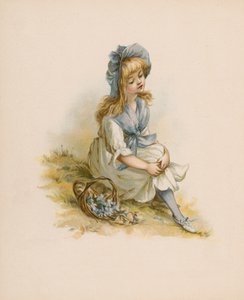 Çiçeklerin Dili için illüstrasyon (kromolito) by English School