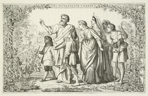 John Bunyan tarafından Pilgrims Progress için İllüstrasyon by English School