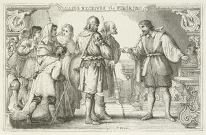 John Bunyan tarafından Pilgrims Progress için İllüstrasyon by English School