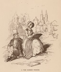 Vanity Fair için Thackeray (lito) çizimi by English School