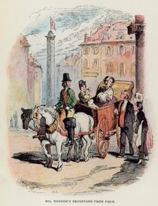 Vanity Fair için Thackeray (lito) çizimi by English School