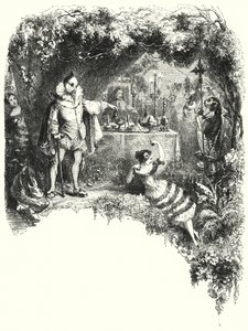 Bale, Le Diable boiteux veya İki Çubuktaki Şeytan için illüstrasyon (gravür) by English School
