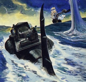 İngiliz Kanalında, gemi Nautilus