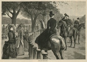 Sırada; Rotten Row, Hyde Park, Londra by English School