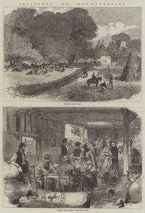 Hop-Toplama Olayları (gravür) by English School