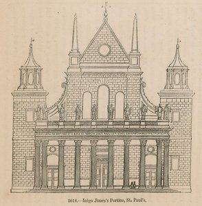 Inigo Jones Portico, St Paul Katedrali, Londra by English School