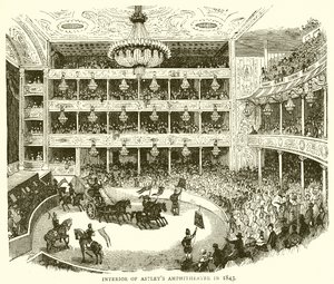 1843 yılında Astleys Amfitiyatrosu