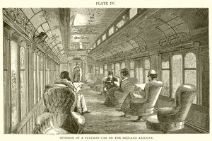 Midland Demiryolundaki Bir Pullman Arabasının İçi by English School