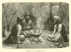 Bir Türkmen çadırının içi by English School