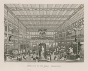 Büyük Serginin İç Mekanı, 1851, Amerikan Departmanı (East End) by English School