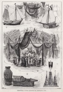 Uluslararası Balıkçılık Sergisi, Hollanda Mahkemesi (gravür) by English School