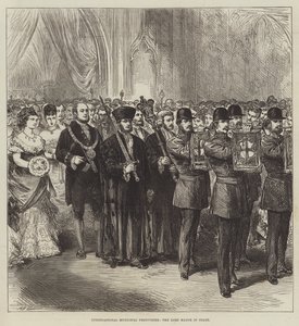 Uluslararası Belediye Şenlikleri, Belediye Başkanı Devlette (gravür) by English School