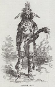 Iroquois Şefi (gravür) by English School